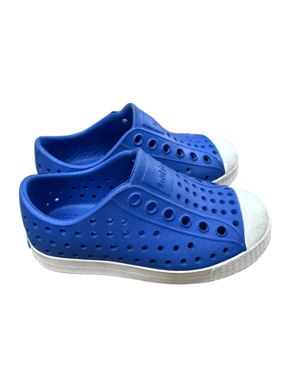 Native Shoes Jefferson Blue White Slip-On Water Shoes Toddler Size C6